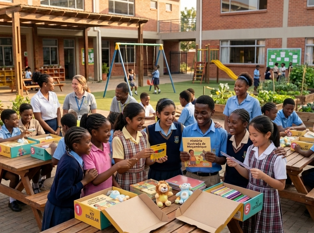 Livros e material escolar